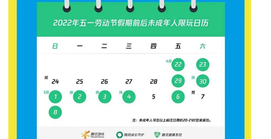 王者荣耀五一防沉迷时间具体介绍