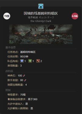 ff14国境战线基姆利特暗区简易攻略