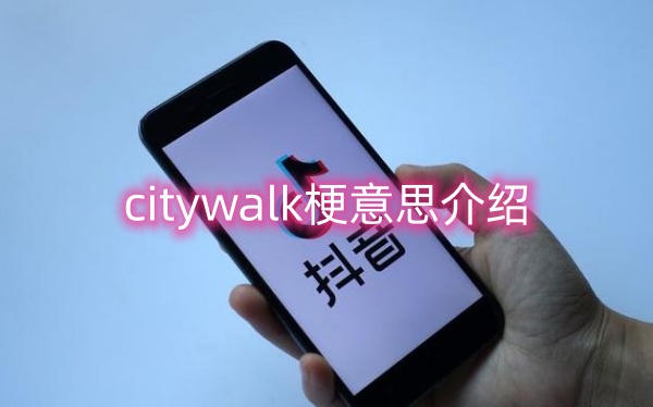 citywalk梗意思介绍