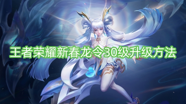 王者荣耀新春龙令30级升级方法