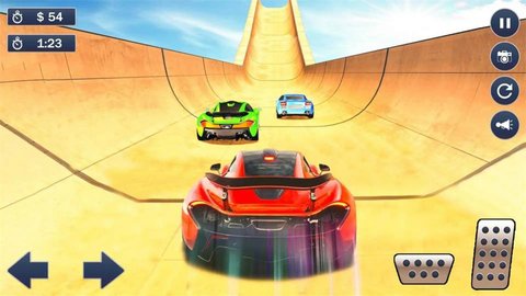 巨型坡道汽车疯狂特技游戏截图