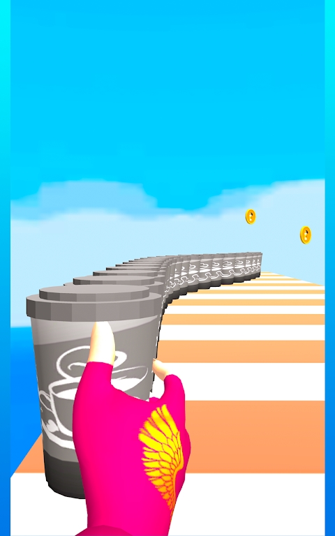 完美咖啡杯堆栈跑3D游戏截图