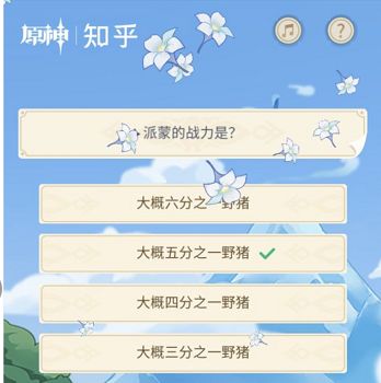 原神派蒙的战力答案是什么？