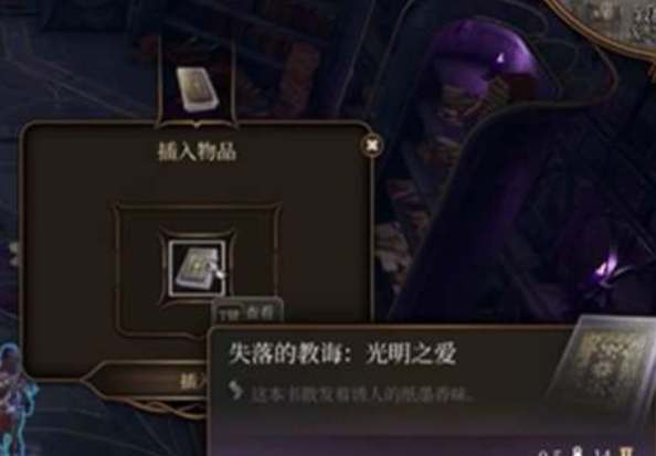 博德之门3暗夜谜语放什么东西能打开