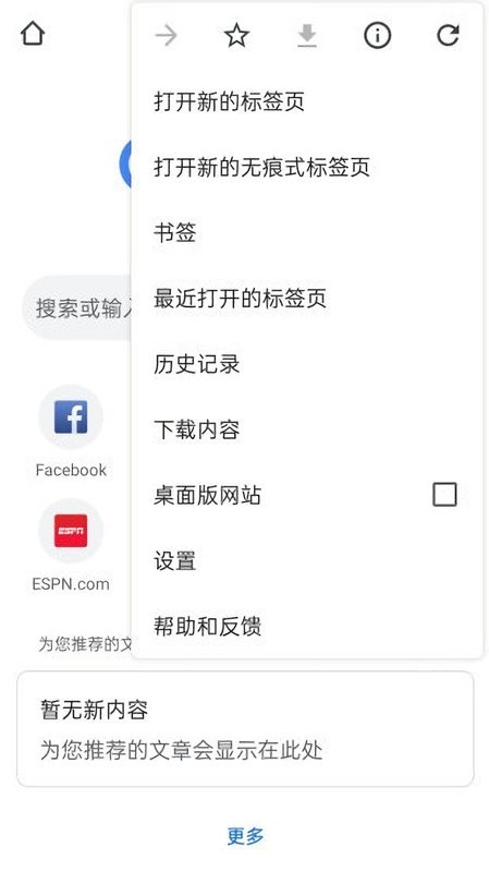 chrome手机版截图
