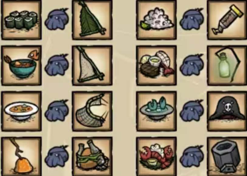 饥荒海难章鱼王交易表