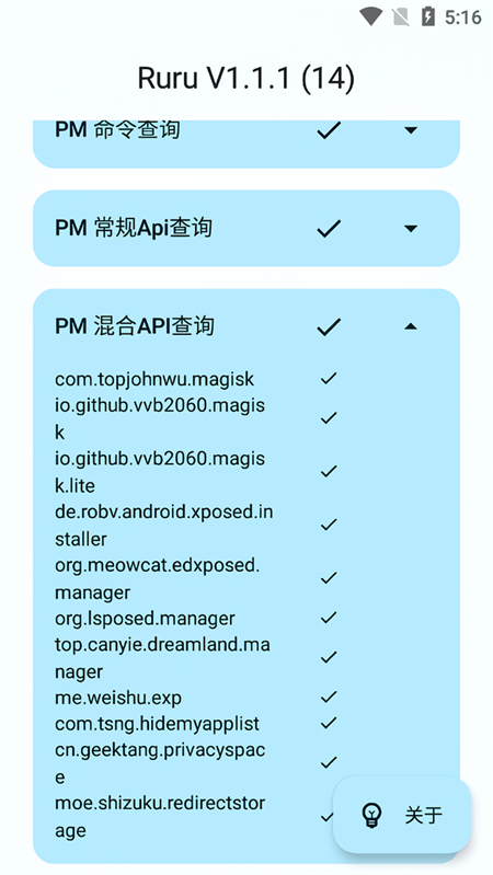 Ruru环境检测截图