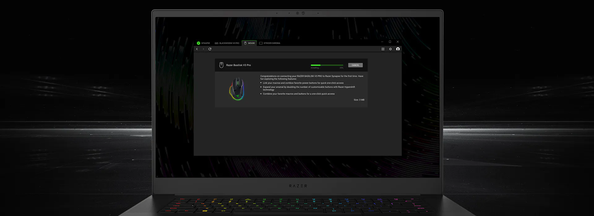 雷蛇巴塞利斯蛇驱动截图