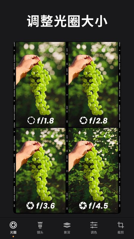 relens大光圈虚化单反相机截图