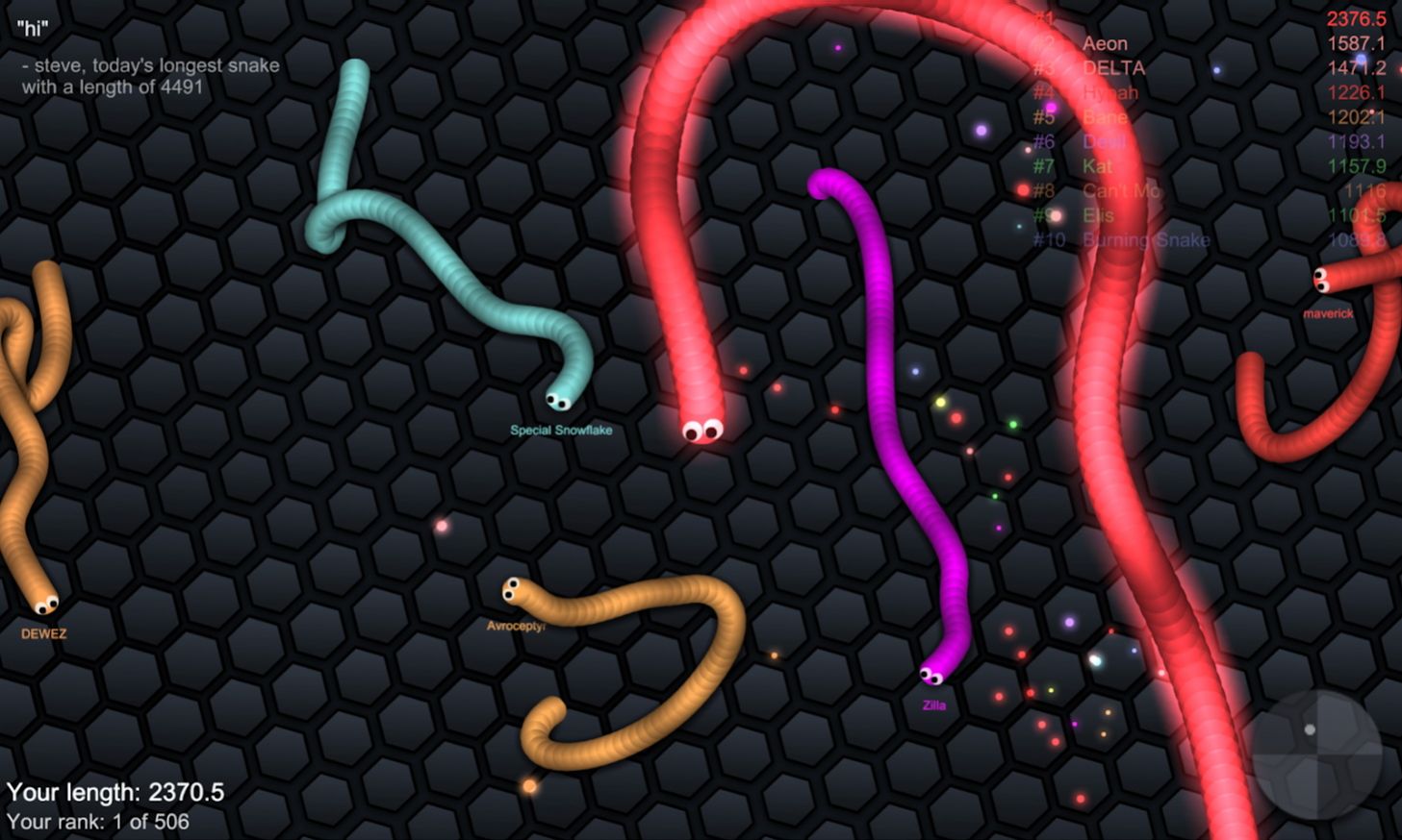 slither.io手游截图