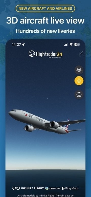 Flightradar截图
