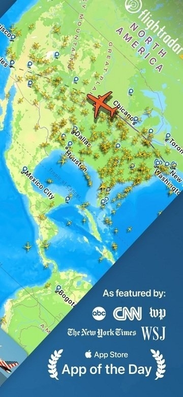 Flightradar截图