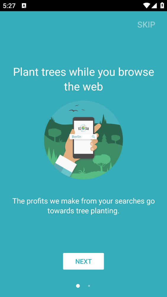 ecosia浏览器截图