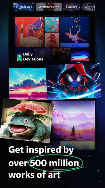 deviantart截图