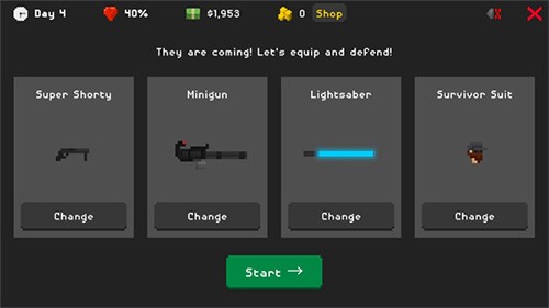 僵尸射击与防御截图1